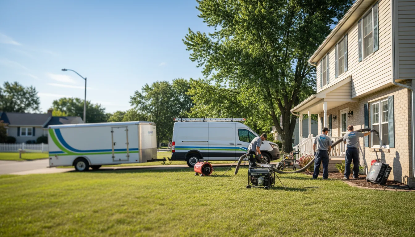 Flooded Basement Restoration And Cleanup With Repair in Georgetown, IN near me